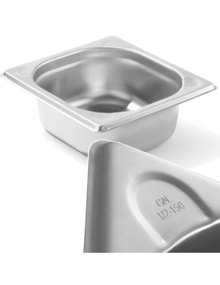 Kitchen Line GN 1/6 plieninis konteineris, aukštis 65 mm - Hendi 806623