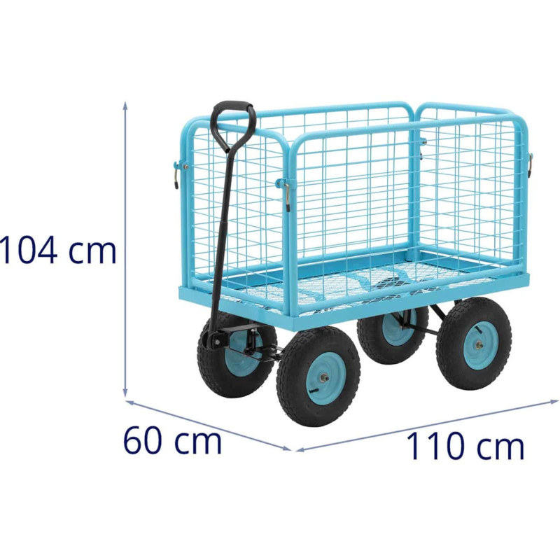Sulankstomas ekonomiškas transportavimo sodo vežimėlis iki 400 kg