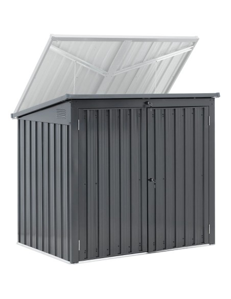 Dangtelio korpusas 2 dėžėms, 240 l šiukšliadėžės, metalinis Dangtelio korpusas 2 dėžėms, 240 l šiukšliadėžės, metalinis