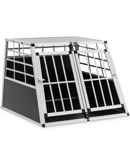 Trapecijos formos metalinis narvas šunims vežti 85 x 95 x 69 cm Trapecijos formos metalinis narvas šunims vežti 85 x 95 x 69 cm