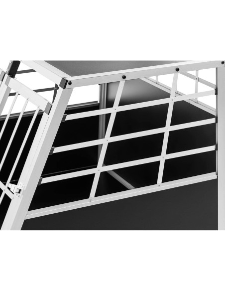 Trapecijos formos metalinis narvas šunims vežti 85 x 95 x 69 cm Trapecijos formos metalinis narvas šunims vežti 85 x 95 x 69 cm