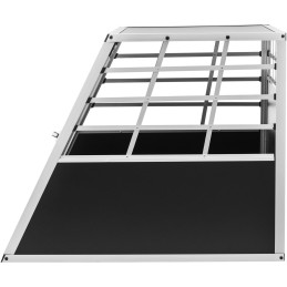 Trapecijos formos metalinis narvas šunims vežti 85 x 95 x 69 cm
