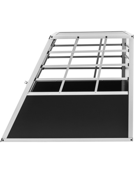 Trapecijos formos metalinis narvas šunims vežti 85 x 95 x 69 cm Trapecijos formos metalinis narvas šunims vežti 85 x 95 x 69 cm