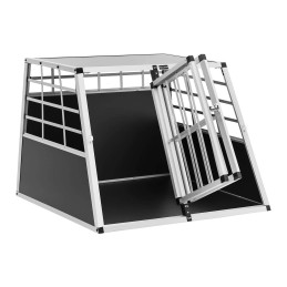Trapecijos formos metalinis narvas šunims vežti 85 x 95 x 69 cm