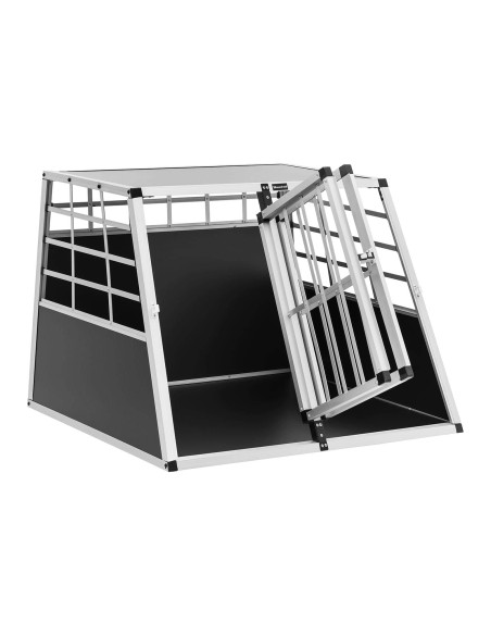 Trapecijos formos metalinis narvas šunims vežti 85 x 95 x 69 cm Trapecijos formos metalinis narvas šunims vežti 85 x 95 x 69 cm