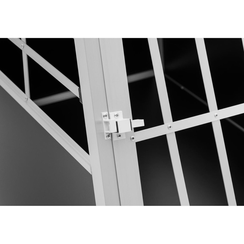 Trapecijos formos metalinis narvas šunims vežti 91 x 65 x 70 cm