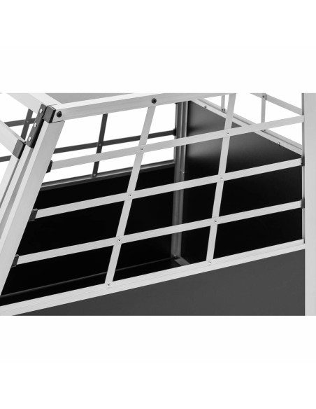 Trapecijos formos metalinis narvas šunims vežti 91 x 65 x 70 cm Trapecijos formos metalinis narvas šunims vežti 91 x 65 x 70 cm