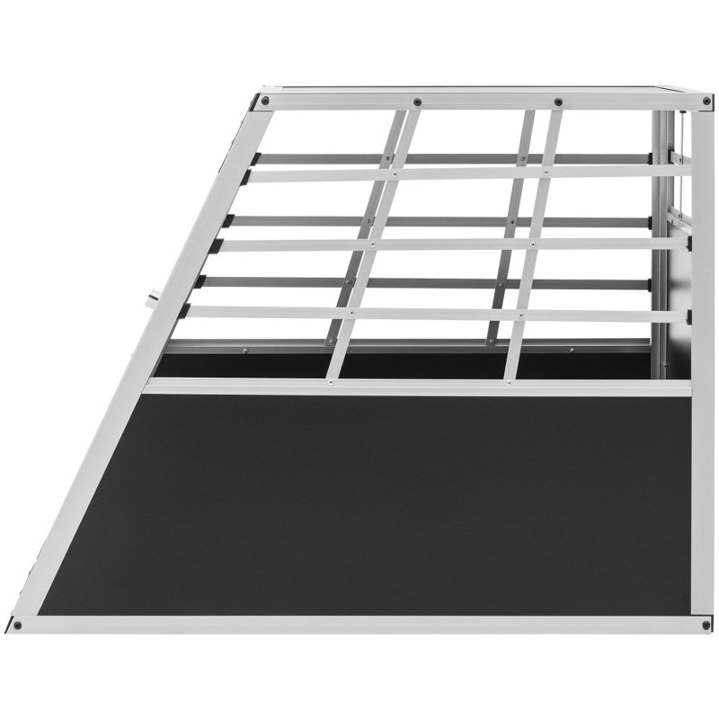 Trapecijos formos metalinis narvas šunims vežti 91 x 65 x 70 cm
