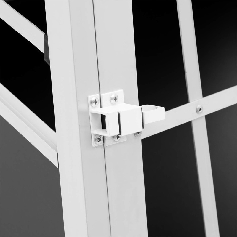 Trapecijos formos metalinis narvas šunims vežti su pertvara 70 x 90 x 50 cm