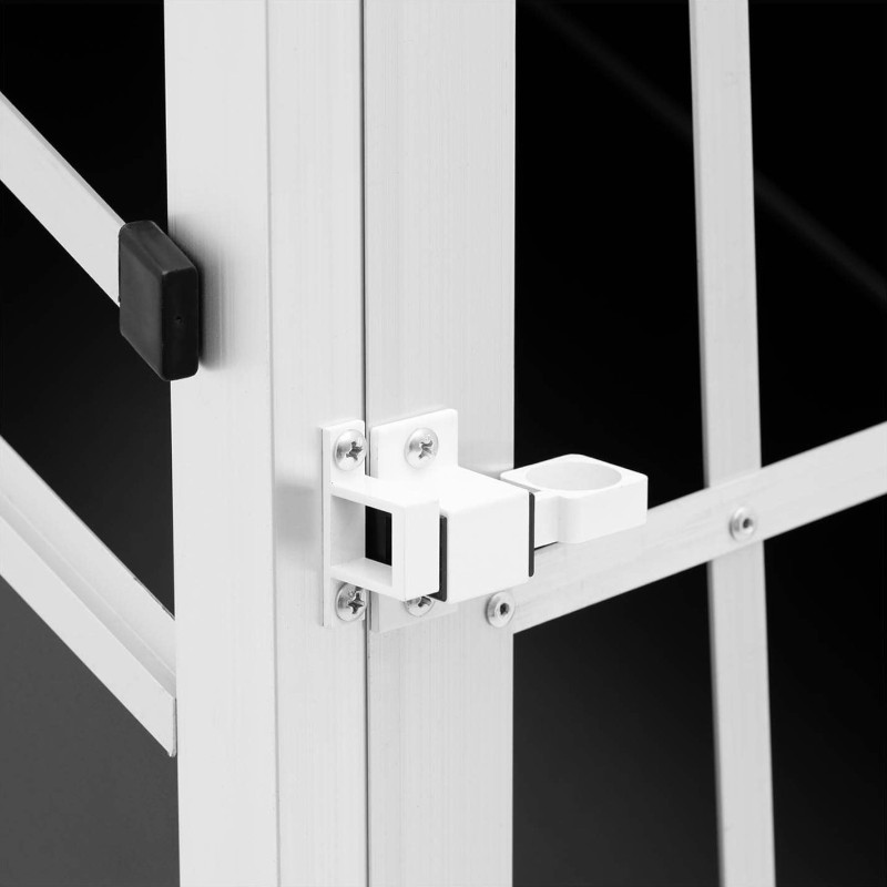 Trapecijos formos metalinis narvas šunims vežti 55 x 70 x 50 cm
