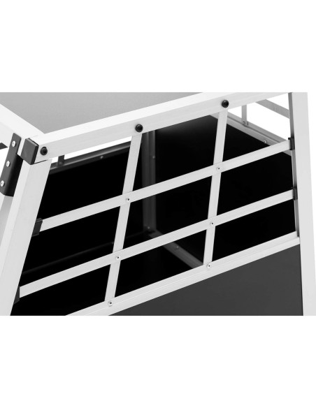 Trapecijos formos metalinis narvas šunims vežti 55 x 70 x 50 cm Trapecijos formos metalinis narvas šunims vežti 55 x 70 x 50 cm