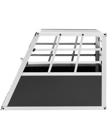Trapecijos formos metalinis narvas šunims vežti 55 x 70 x 50 cm Trapecijos formos metalinis narvas šunims vežti 55 x 70 x 50 cm