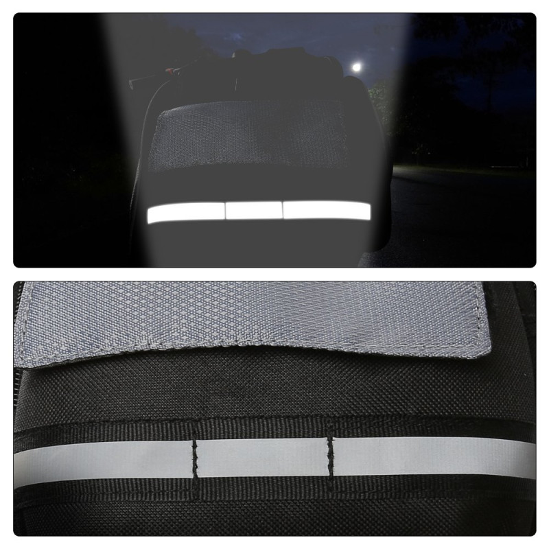 Dviračių laikymo krepšys su dirželiu per petį 13l juodas