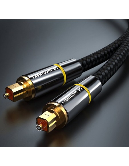 Optinis kabelis garso kabelis skaitmeninis optinis skaidulas Toslink SPDIF 3m juodas