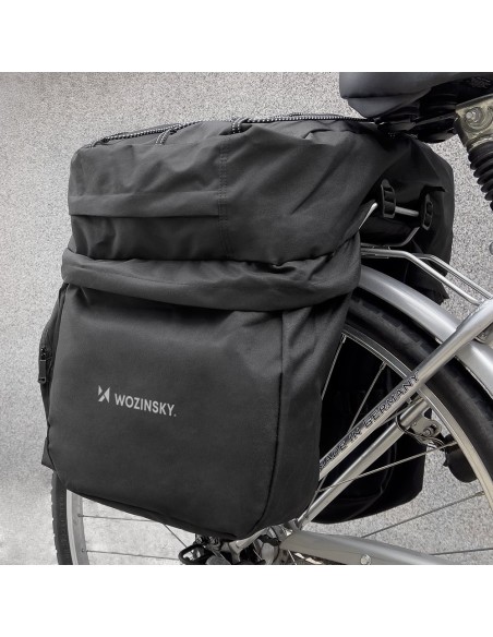 Talpa dviračio krepšys 60l bagažinei + juodas uždangalas nuo lietaus