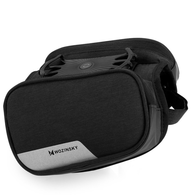 Dviračio rėmo krepšio telefono laikiklis iki 6,5 colio 1,5 l juodas