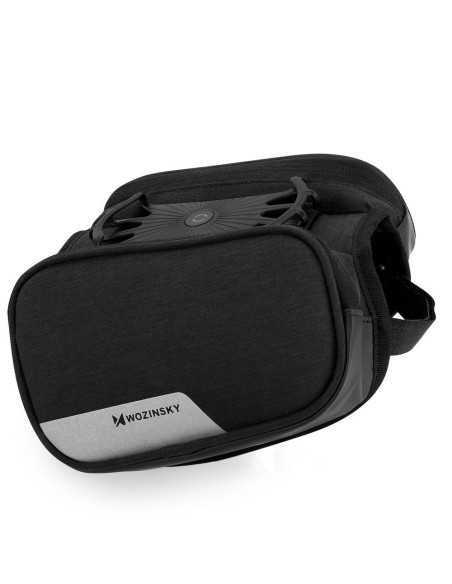 Dviračio rėmo krepšio telefono laikiklis iki 6,5 colio 1,5 l juodas