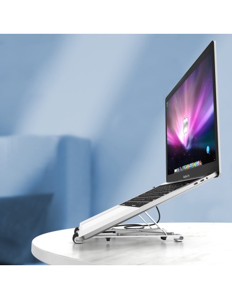 Stovas nešiojamam kompiuteriui PD USB-C HDMI 2xUSB-A 1xUSB-C 1xSD 1xTF juodas Stovas nešiojamam kompiuteriui PD USB-C HDMI 2xUSB-A 1xUSB-C 1xSD 1xTF juodas