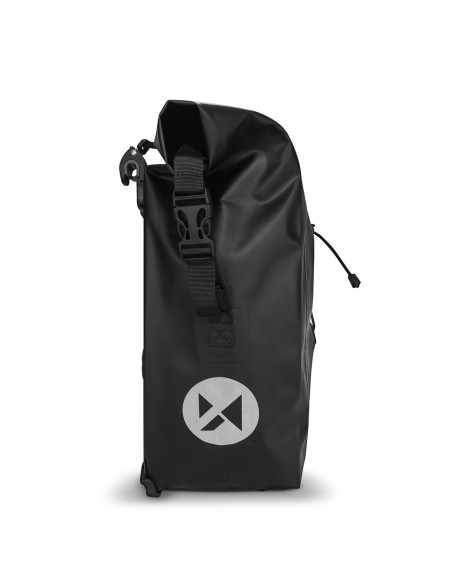 Vandeniui atsparus dviračio krepšys 25l geltonas