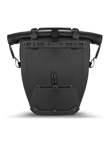 Vandeniui atsparus dviračio krepšys 25l geltonas