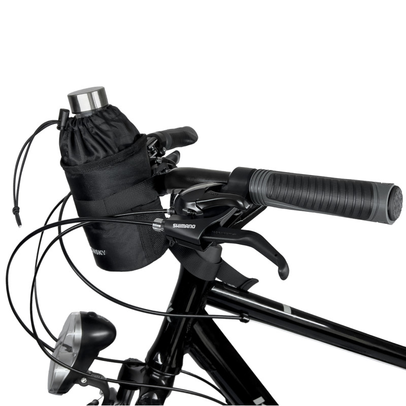 Terminio vandens buteliuko maišelis 1l dviračio butelis juodas