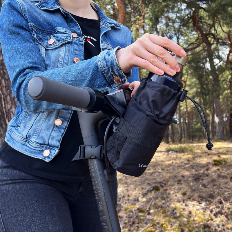 Terminio vandens buteliuko maišelis 1l dviračio butelis juodas