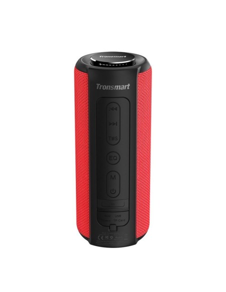 Belaidis Bluetooth garsiakalbis T6 Plus 40W + Powerbank raudona Belaidis Bluetooth garsiakalbis T6 Plus 40W + Powerbank raudona
