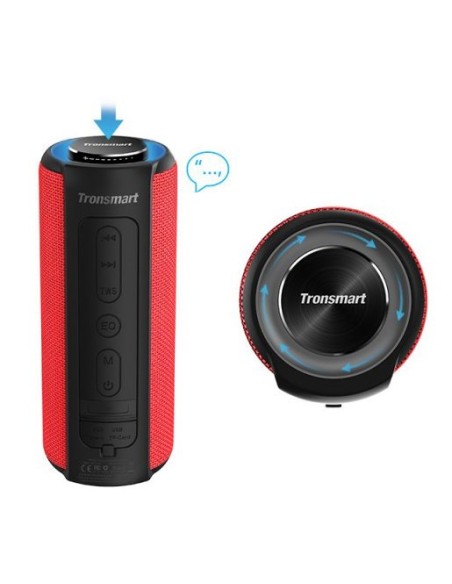 Belaidis Bluetooth garsiakalbis T6 Plus 40W + Powerbank raudona Belaidis Bluetooth garsiakalbis T6 Plus 40W + Powerbank raudona
