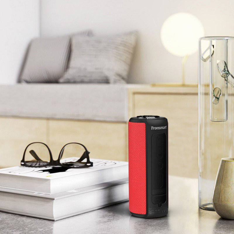Belaidis Bluetooth garsiakalbis T6 Plus 40W + Powerbank raudona