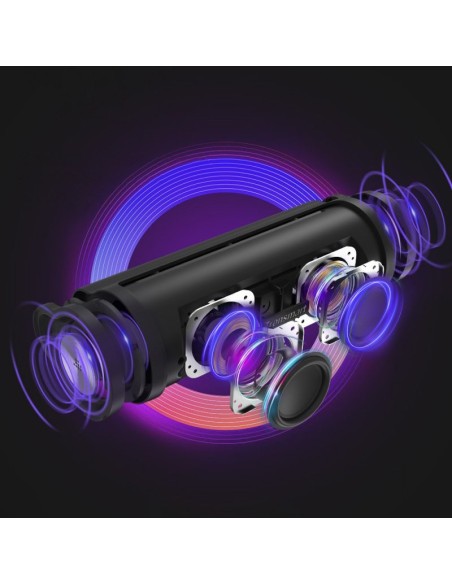 Atsparus vandeniui belaidis Bluetooth garsiakalbis Force 2 30W juodas Atsparus vandeniui belaidis Bluetooth garsiakalbis Force 2 30W juodas