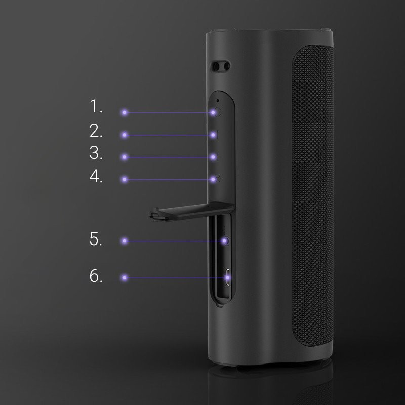 Atsparus vandeniui belaidis Bluetooth garsiakalbis Force 2 30W juodas