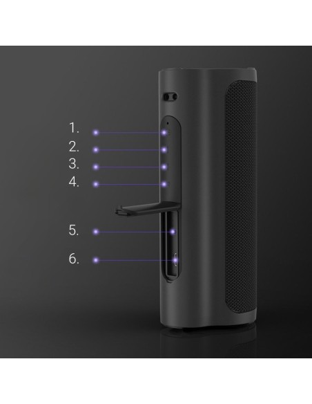 Atsparus vandeniui belaidis Bluetooth garsiakalbis Force 2 30W juodas Atsparus vandeniui belaidis Bluetooth garsiakalbis Force 2 30W juodas