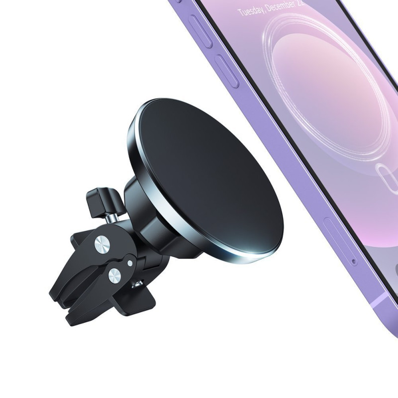 Magnetinis automobilinis laikiklis iPhone ventiliacijos grotelėms juodas