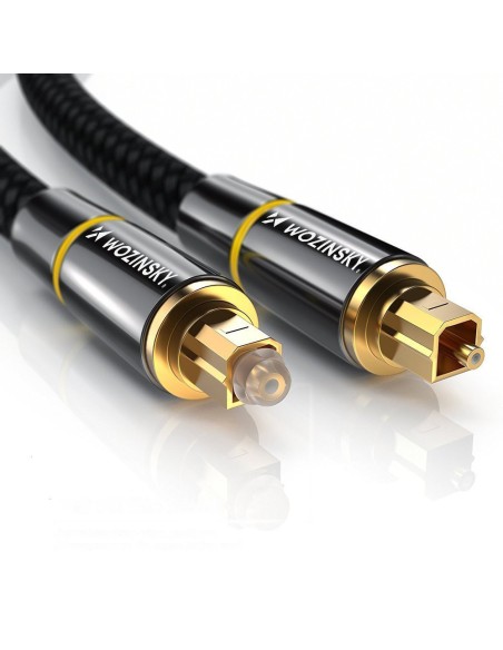 Optinis kabelis garso kabelis skaitmeninis optinis skaidulas Toslink SPDIF 3m juodas