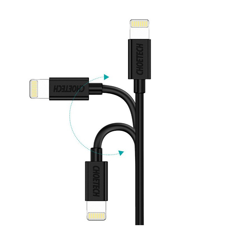 MFI USB kabelis – žaibas 1,2 m baltas