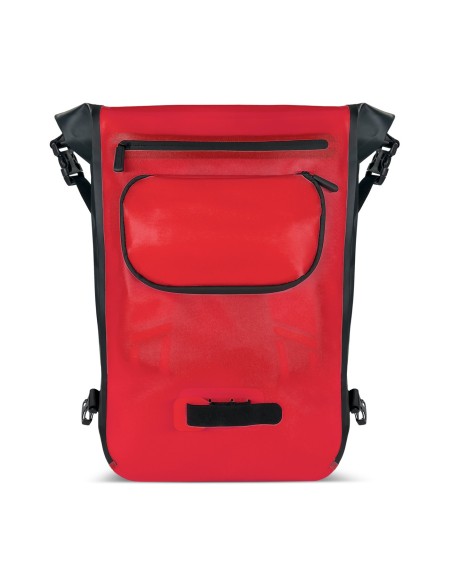 Vandeniui atspari kuprinė dviračio bagažinei dviračio krepšys 2in1 23l raudonas