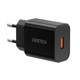 USB įkroviklis 18W Power Delivery juodas