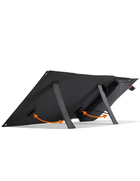 Saulės turistinis saulės įkroviklis USB USB C 36W QC PD pilka Saulės turistinis saulės įkroviklis USB USB C 36W QC PD pilka