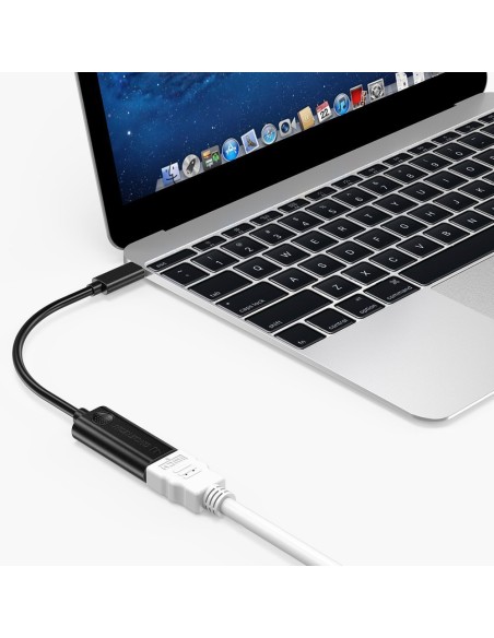 Adapteris HUB USB Type C Thunderbolt 3 į HDMI 2.0 4K 60Hz juoda Adapteris HUB USB Type C Thunderbolt 3 į HDMI 2.0 4K 60Hz juoda