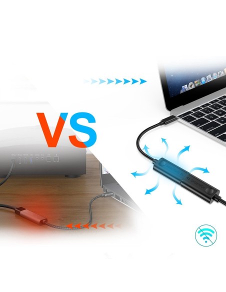 Adapteris HUB USB Type C Thunderbolt 3 į HDMI 2.0 4K 60Hz juoda Adapteris HUB USB Type C Thunderbolt 3 į HDMI 2.0 4K 60Hz juoda