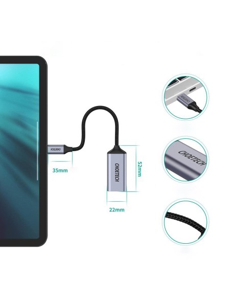 Adapterio laidas su USB Type C – 4K ekrano prievadas, 0,2 m pilkas Adapterio laidas su USB Type C – 4K ekrano prievadas, 0,2 m pilkas