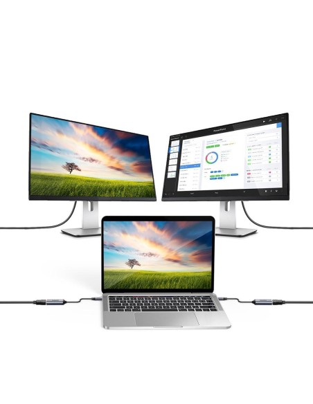 Adapterio laidas su USB Type C – 4K ekrano prievadas, 0,2 m pilkas Adapterio laidas su USB Type C – 4K ekrano prievadas, 0,2 m pilkas