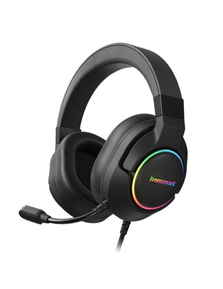 Sparkle RGB laidinės USB ausinės su mikrofonu ir nuotolinio valdymo pultu žaidėjams juodos spalvos Sparkle RGB laidinės USB ausinės su mikrofonu ir nuotolinio valdymo pultu žaidėjams juodos spalvos