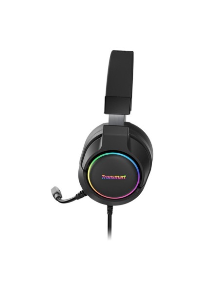 Sparkle RGB laidinės USB ausinės su mikrofonu ir nuotolinio valdymo pultu žaidėjams juodos spalvos Sparkle RGB laidinės USB ausinės su mikrofonu ir nuotolinio valdymo pultu žaidėjams juodos spalvos