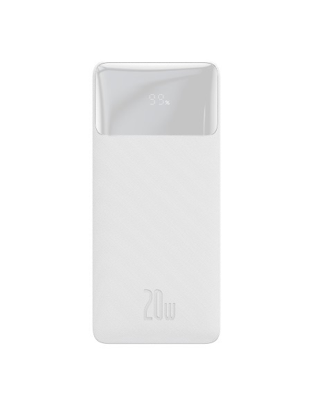 Bipow greito įkrovimo maitinimo blokas 20000mAh USB-A microUSB laidas 0,25m baltas