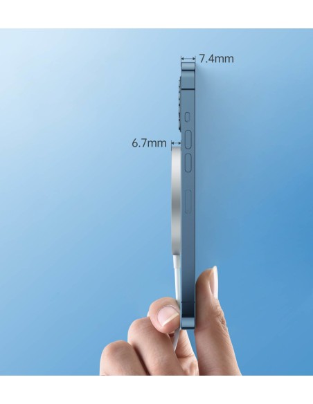 MagSafe Qi 15W belaidis įkroviklis + 20W PD sieninis įkroviklis sidabrinis