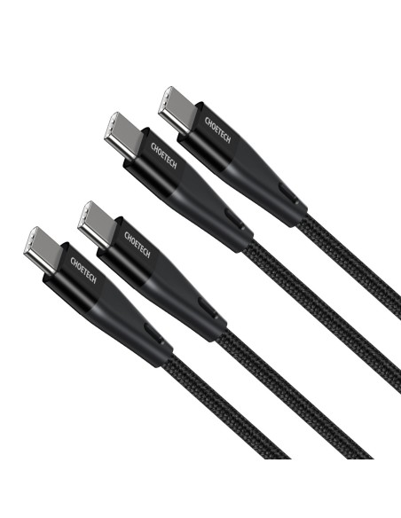 2x C tipo USB kabelis – C tipo USB maitinimo šaltinis 1,2 m ir 2 m juodos spalvos 2x C tipo USB kabelis – C tipo USB maitinimo šaltinis 1,2 m ir 2 m juodos spalvos