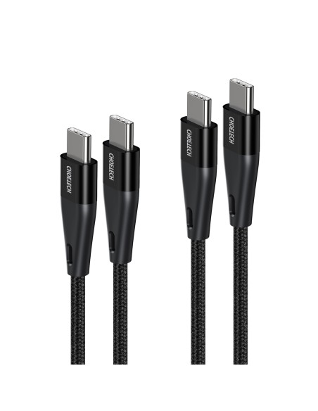 2x C tipo USB kabelis – C tipo USB maitinimo šaltinis 1,2 m ir 2 m juodos spalvos 2x C tipo USB kabelis – C tipo USB maitinimo šaltinis 1,2 m ir 2 m juodos spalvos