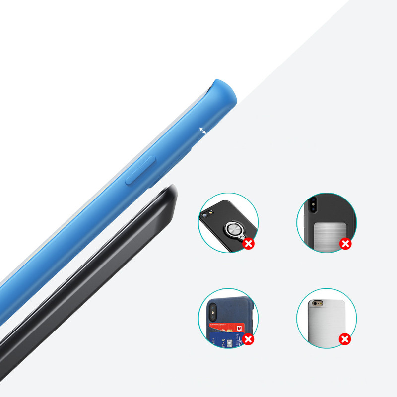 2 x Qi belaidis įkroviklis + stovas 10W SET juodas + baltas