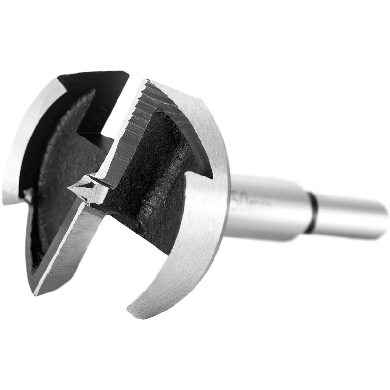 Forstner grąžtų rinkinys gipso kartono medienai HRC50 ilgis 90 mm sk. 10-50mm - 15 vnt.